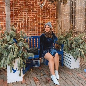 Topshop Dresses - Velvet Button Down Mini Dress Topshop Dresses - Velvet Button Down Mini Dress